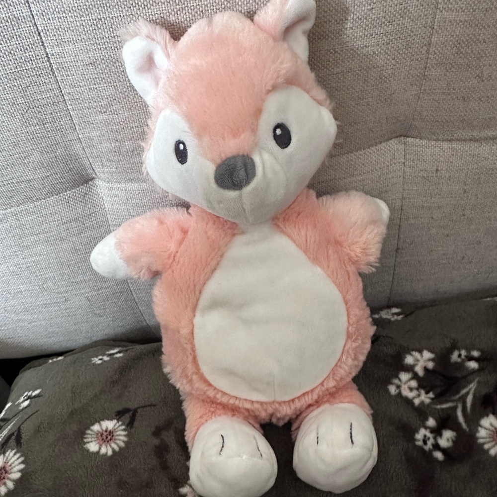 Adorable Plush Fox Baby Rattle